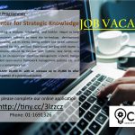 Vacancy at CSK (The Center for Strategic Knowledge) Vacancy at CSK (The Center for Strategic Knowledge)
