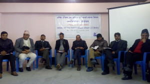 Member of Parliament; Lokmani Dhakal and other civil society actors in a one of the interaction program.