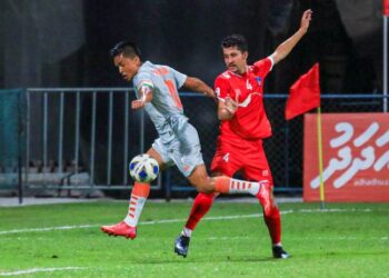 साफ च्याम्पियनसिपमा नेपाल भारतसँग ३ गोलले पराजित