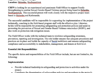 Vacancy Announcement at CHFN