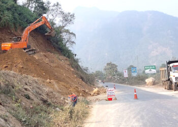 पृथ्वीराजमार्गको याम्पा–घाँसीकुवा खण्ड दैनिक पाँच घण्टा बन्द
