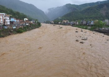 तिनाउ नदीमा भिषण बाढी ,उच्च सतर्कता अपनाउन अनुरोध
