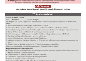 Vacancy at IN Network Nepal