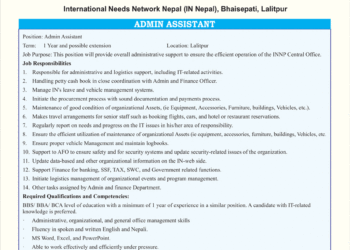 Vacancy at IN Nepal