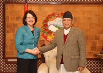 जो बाइडेनका विशेष सहायक लाउबाचर काठमाडौँमा : प्रधानमन्त्री प्रचण्ड सँग भेटवार्ता