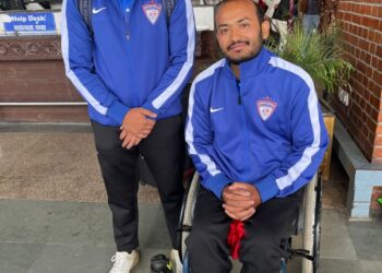 पारालिम्पीक वल्र्ड क्यालिफीकेशन टुर्नामेन्टका लागि खेलाडी केशव थापा र प्रशिक्षक बसन्त भारती थाइल्याण्ड प्रस्थान