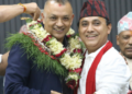 नेपाली कांग्रेसका नवनिर्वाचित सभापति गगनकुमार थापाद्वारा शपथ ग्रहण